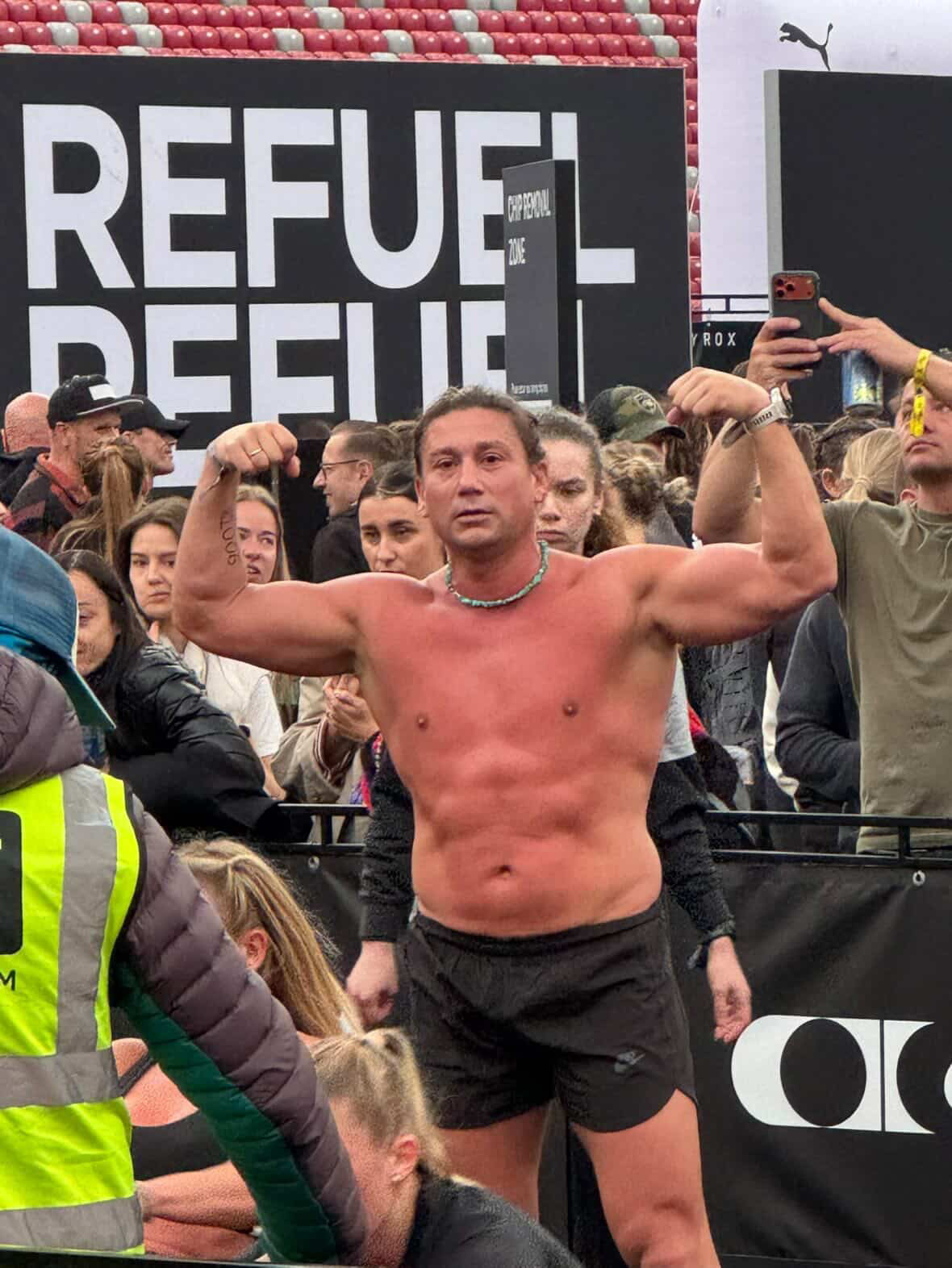 Wojtek Kosendiak after a HYROX event